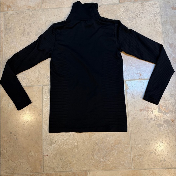 Athleta Flurry Blizzard Rib Black Turtleneck - Picture 3 of 4